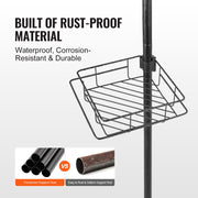 42" to 114" High Shower Corner Caddy Tension Pole Rust-Proof Tension Pole V952-SCTPBXGFXHDSPVSM7V0