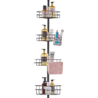 42" to 114" High Shower Corner Caddy Tension Pole Rust-Proof Tension Pole V952-SCTPBXGFXHDSPVSM7V0