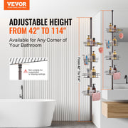 42" to 114" High Shower Corner Caddy Tension Pole Rust-Proof Tension Pole V952-SCTPBXGFXHDSUVNVIV0