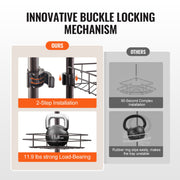 42" to 114" High Shower Corner Caddy Tension Pole Rust-Proof Tension Pole V952-SCTPBXGFXHDSUVNVIV0