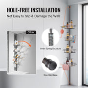 42" to 114" High Shower Corner Caddy Tension Pole Rust-Proof Tension Pole V952-SCTPBXGFXHDSUVNVIV0