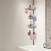 42" to 114" High Shower Corner Caddy Tension Pole Rust-Proof Tension Pole V952-SCTPBXGFXHDSUVNVIV0