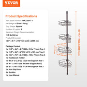 56" to 114" High Shower Corner Caddy Tension Pole Rust-Proof Tension Pole V952-SCTPBXGSXKKS98LR7V0