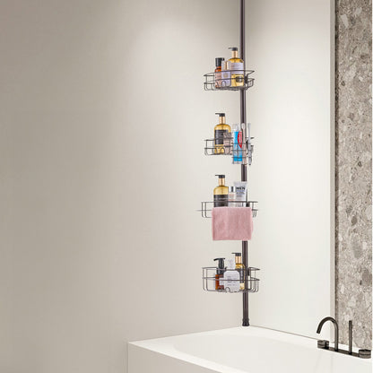 56" to 114" High Shower Corner Caddy Tension Pole Rust-Proof Tension Pole V952-SCTPBXGSXKKS98LR7V0