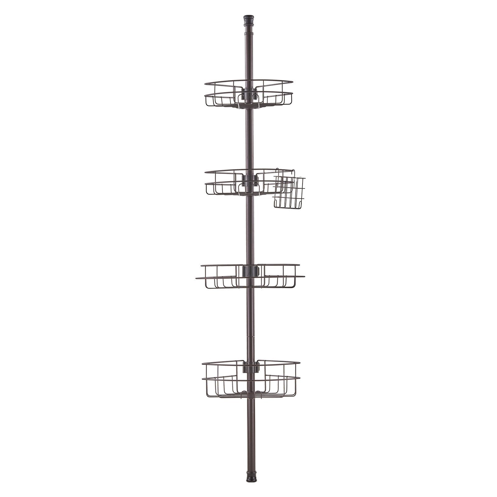56" to 114" High Shower Corner Caddy Tension Pole Rust-Proof Tension Pole V952-SCTPBXGSXKKS98LR7V0