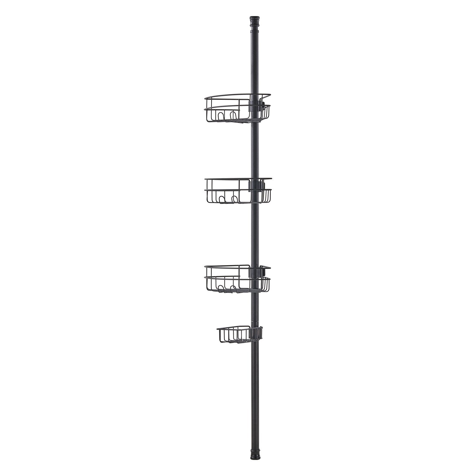 39" to 125" High Shower Corner Caddy Tension Pole Rust-Proof Tension Pole V952-SCTPHSBXGKKSTNM88V0