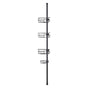 39" to 125" High Shower Corner Caddy Tension Pole Rust-Proof Tension Pole V952-SCTPHSBXGKKSTNM88V0