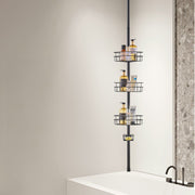 39" to 125" High Shower Corner Caddy Tension Pole Rust-Proof Tension Pole V952-SCTPHSBXGKKSTNM88V0
