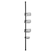 39" to 125" High Shower Corner Caddy Tension Pole Rust-Proof Tension Pole V952-SCTPHSBXGKKSTNM88V0