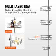 39" to 125" High Shower Corner Caddy Tension Pole Rust-Proof Tension Pole V952-SCTPYSBXGKKSAY5U6V0