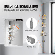 39" to 125" High Shower Corner Caddy Tension Pole Rust-Proof Tension Pole V952-SCTPYSBXGKKSAY5U6V0