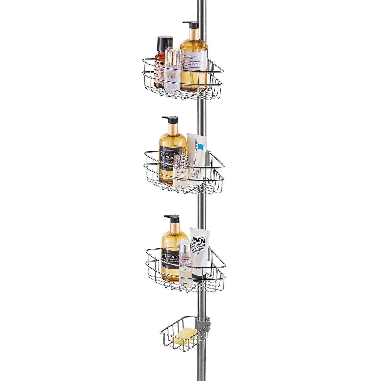 39" to 125" High Shower Corner Caddy Tension Pole Rust-Proof Tension Pole V952-SCTPYSBXGKKSAY5U6V0