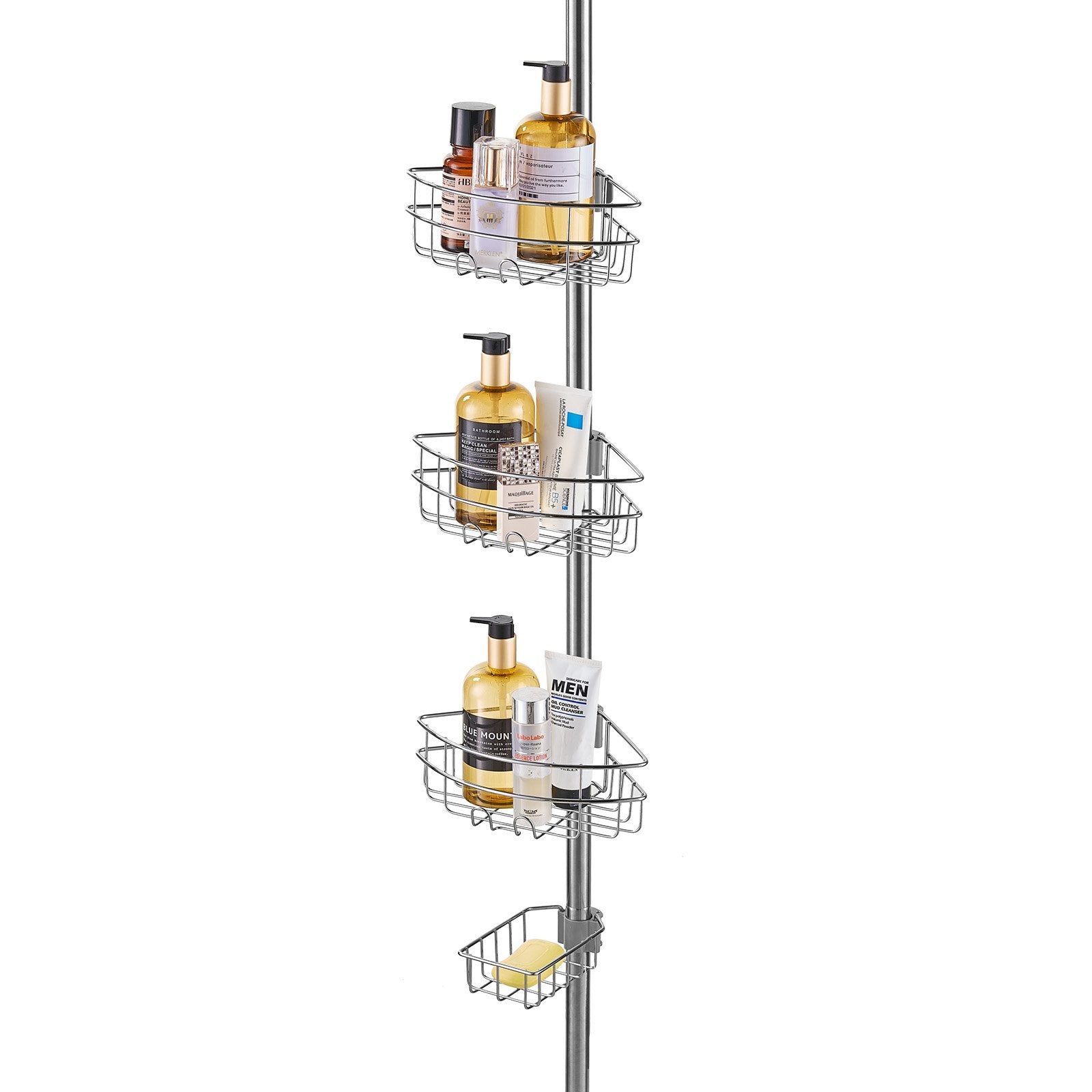 39" to 125" High Shower Corner Caddy Tension Pole Rust-Proof Tension Pole V952-SCTPYSBXGKKSAY5U6V0