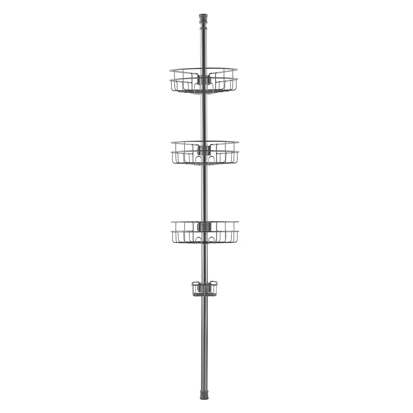 39" to 125" High Shower Corner Caddy Tension Pole Rust-Proof Tension Pole V952-SCTPYSBXGKKSAY5U6V0