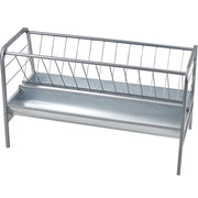 Livestock Hay Feeder, 2 in 1 Grain & Hay Feeder, 80-Gallon Capacity Pasture Feeder, 59" Long Goat Hay Feeder V952-SCWSQ5919633EY63VV0