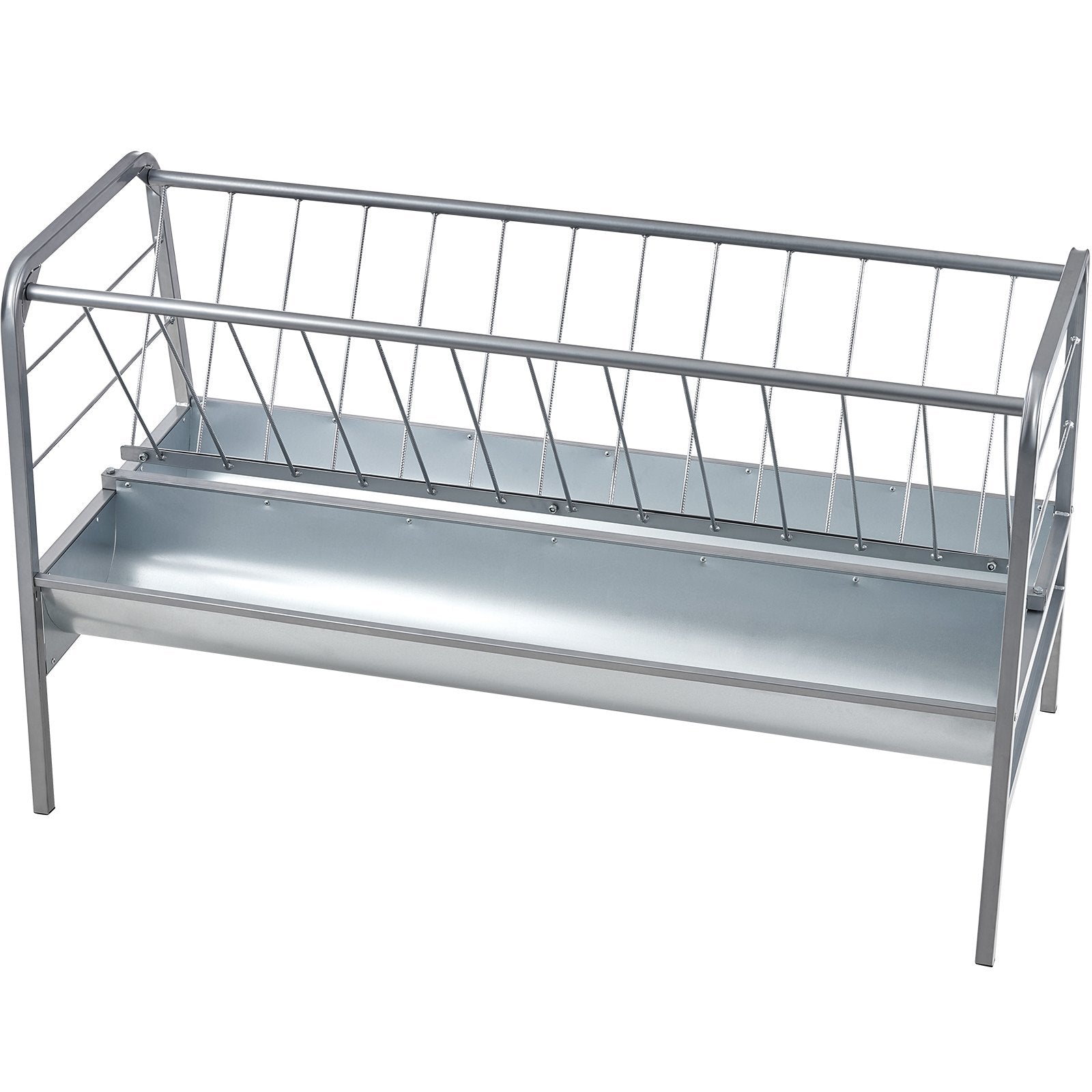 Livestock Hay Feeder, 2 in 1 Grain & Hay Feeder, 80-Gallon Capacity Pasture Feeder, 59" Long Goat Hay Feeder V952-SCWSQ5919633EY63VV0