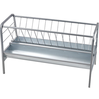 Livestock Hay Feeder, 2 in 1 Grain & Hay Feeder, 80-Gallon Capacity Pasture Feeder, 59" Long Goat Hay Feeder V952-SCWSQ5919633EY63VV0