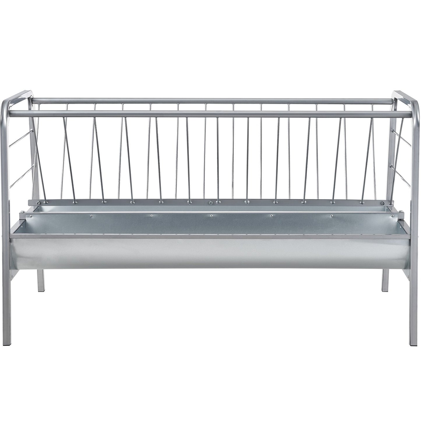 Livestock Hay Feeder, 2 in 1 Grain & Hay Feeder, 80-Gallon Capacity Pasture Feeder, 59" Long Goat Hay Feeder V952-SCWSQ5919633EY63VV0