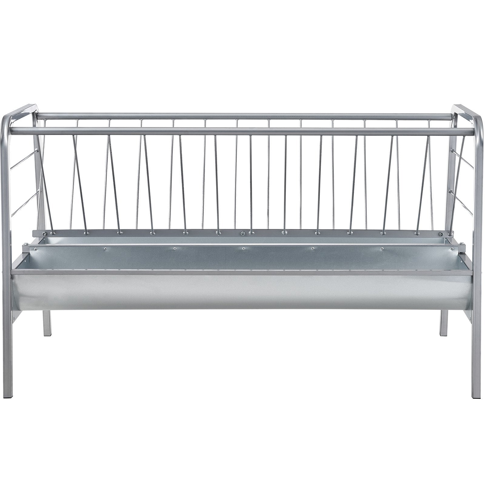 Livestock Hay Feeder, 2 in 1 Grain & Hay Feeder, 80-Gallon Capacity Pasture Feeder, 59" Long Goat Hay Feeder V952-SCWSQ5919633EY63VV0