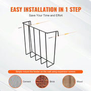 Livestock Hay Feeder 24 Gallons Wall Mounted Goat Hay Rack for Horses V952-SCWSQBGSSXWSVQEM3V0