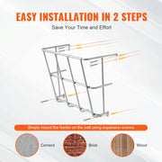 Livestock Hay Feeder 18.5 Gallons Wall Mounted Goat Hay Rack for Horses V952-SCWSQBGSWGWS1EGM7V0
