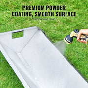 Livestock Feeding Trough, 22 Gallon Capacity, 45" Hay Feeder, Heavy Duty Steel Livestock Trough, Galvanized V952-SCWSQCSWSQ45LEOTGV0
