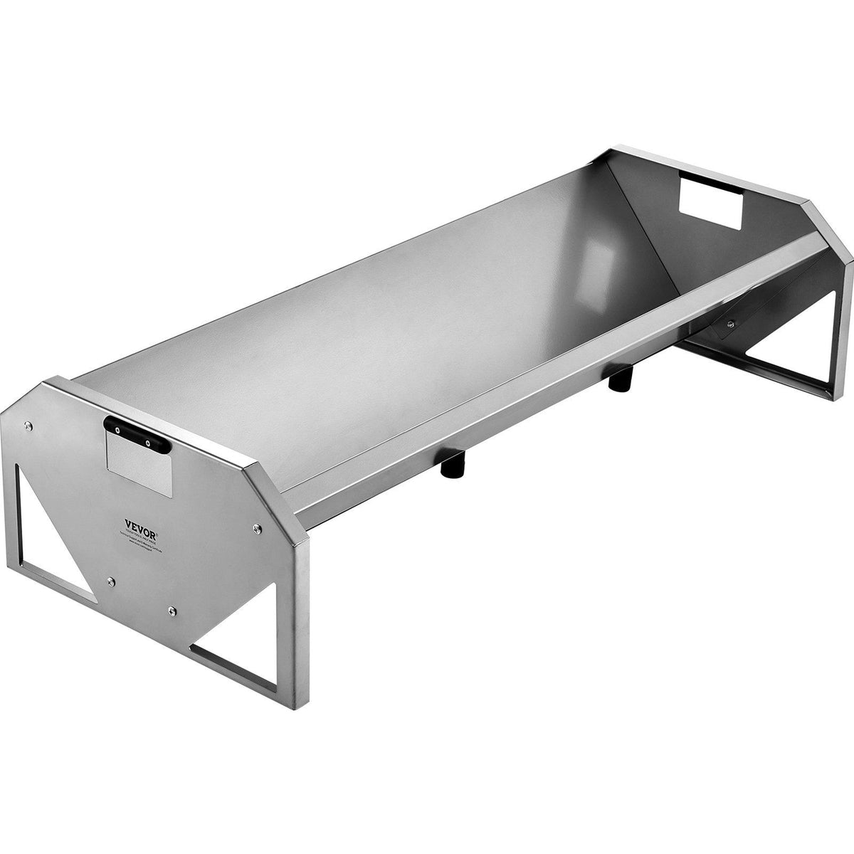 Livestock Feeding Trough, 22 Gallon Capacity, 45" Hay Feeder, Heavy Duty Steel Livestock Trough, Galvanized V952-SCWSQCSWSQ45LEOTGV0
