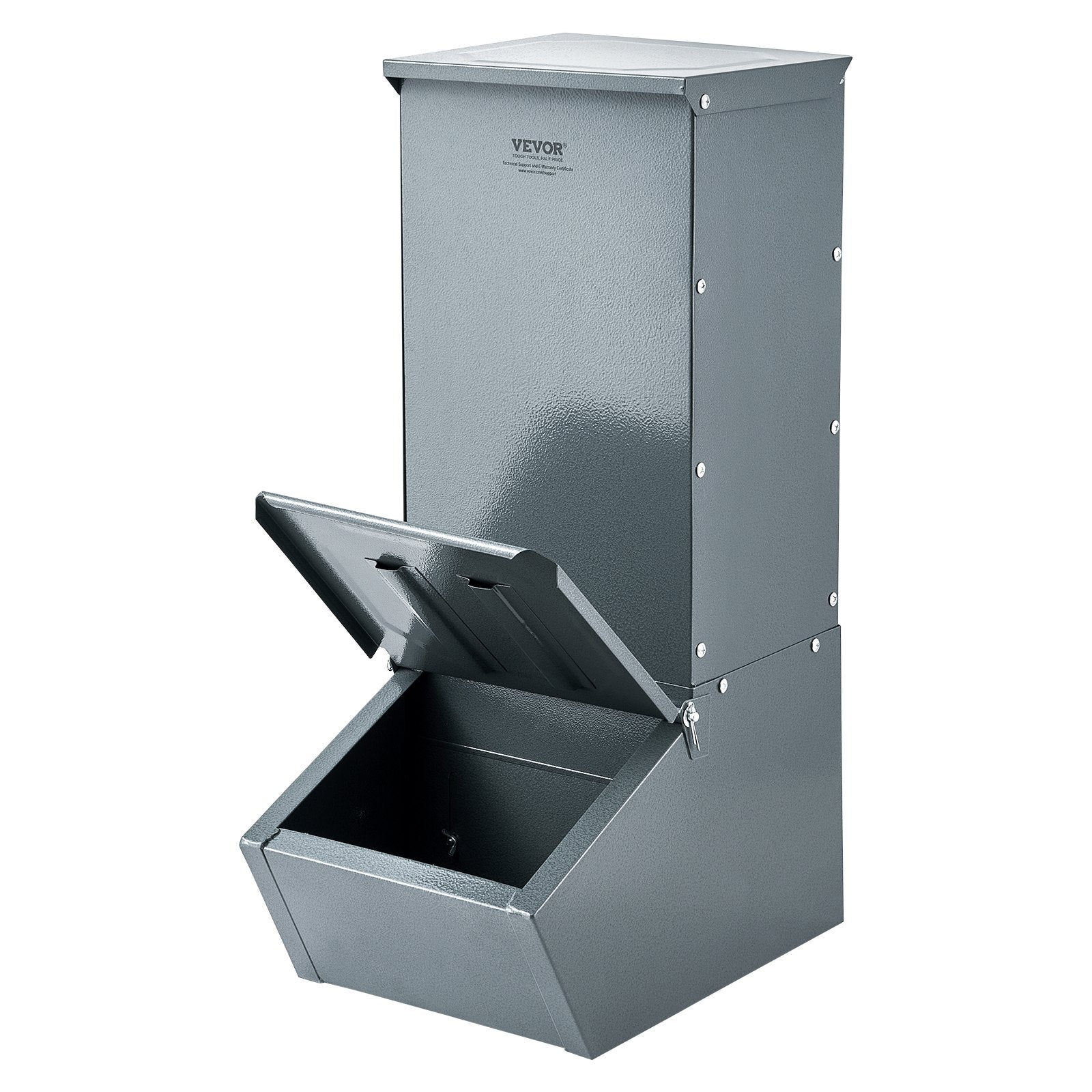 Hog Feeder 2.2 Bushel Metal Double Door Pig Feeder Feeding up to 5 Hogs V952-SCWSQDMZWSQ1WLRJ5V0