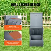 Hog Feeder 2.2 Bushel Metal Double Door Pig Feeder Feeding up to 5 Hogs V952-SCWSQDMZWSQ1WLRJ5V0