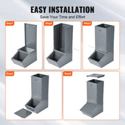 Hog Feeder 2.2 Bushel Metal Double Door Pig Feeder Feeding up to 5 Hogs V952-SCWSQDMZWSQ1WLRJ5V0