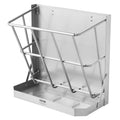 Goat Hay Feeder, 21 Gallons Large Capacity, 2 in 1 Hay and Grain Feeder, Wall Mounted Livestock Feeder with V952-SCWSQEHYBGSWCN87VV0
