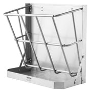 Goat Hay Feeder, 21 Gallons Large Capacity, 2 in 1 Hay and Grain Feeder, Wall Mounted Livestock Feeder with V952-SCWSQEHYBGSWCN87VV0