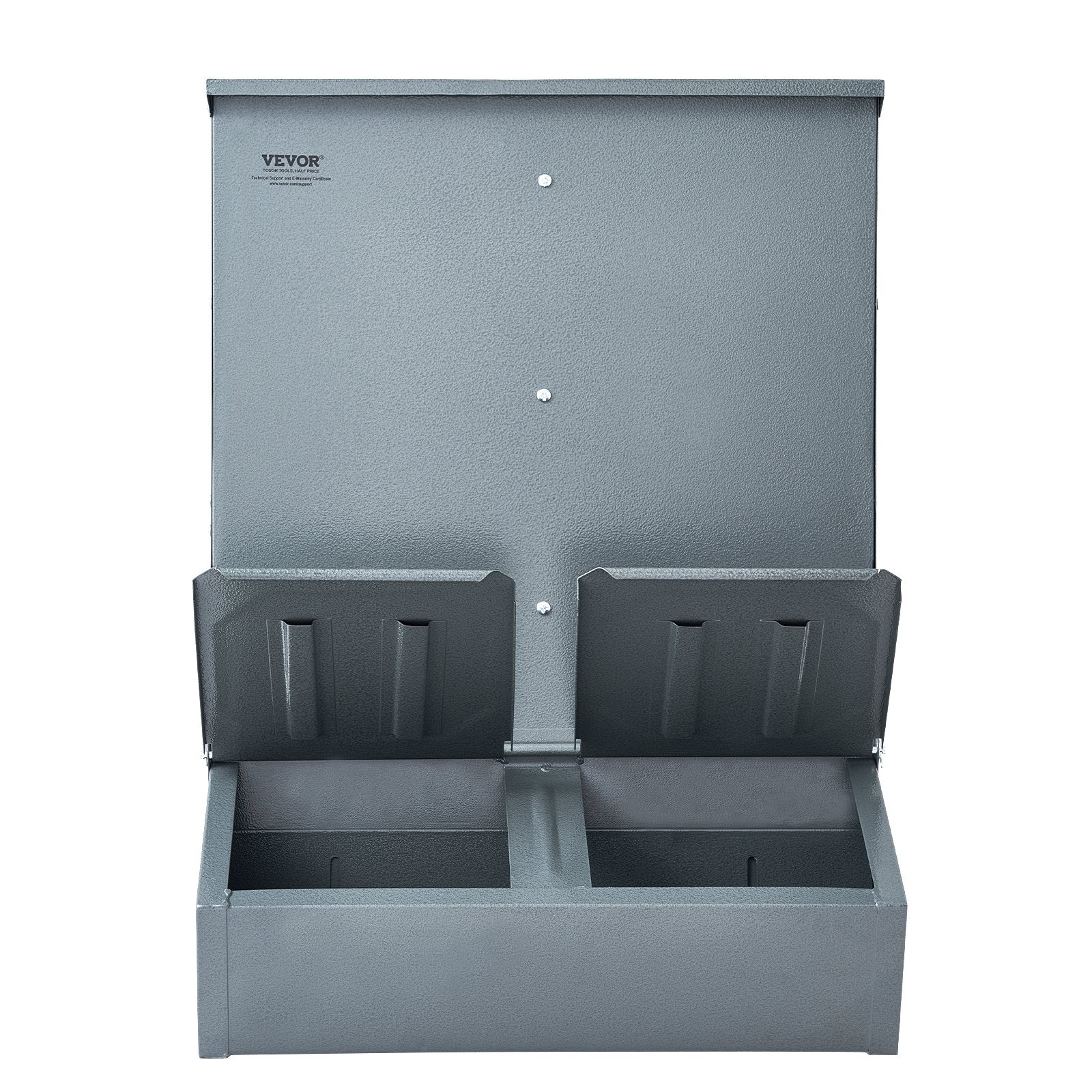 Hog Feeder 3.7 Bushel Metal Double Door Pig Feeder Feeding up to 8 Hogs V952-SCWSQLMZWSQ2L3DL0V0