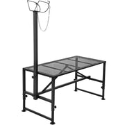 Goat & Sheep Stand, 47x23 inch Livestock Stand, Metal Livestock Milking and Shearing Stand 21" to 33" V952-SCXJJHSYTM47HMU08V0