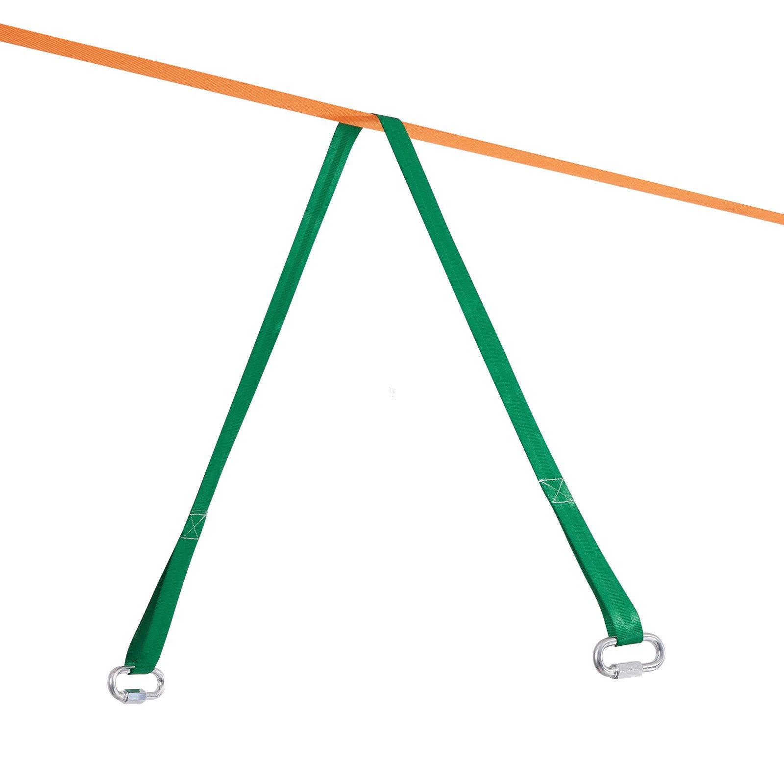 Slackline Kit with Training Line, 18.3m Backyard Slack Line Equipment, Easy Setup Tight Rope for Kids Adults, V952-SCXTJ60YCSBX8AGABV0