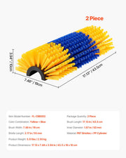 Livestock Scratching Brush 2Pcs Itch Relief Horse Scratcher Brush 17.1 in V952-SCZNSZH2J000Q87UAV0