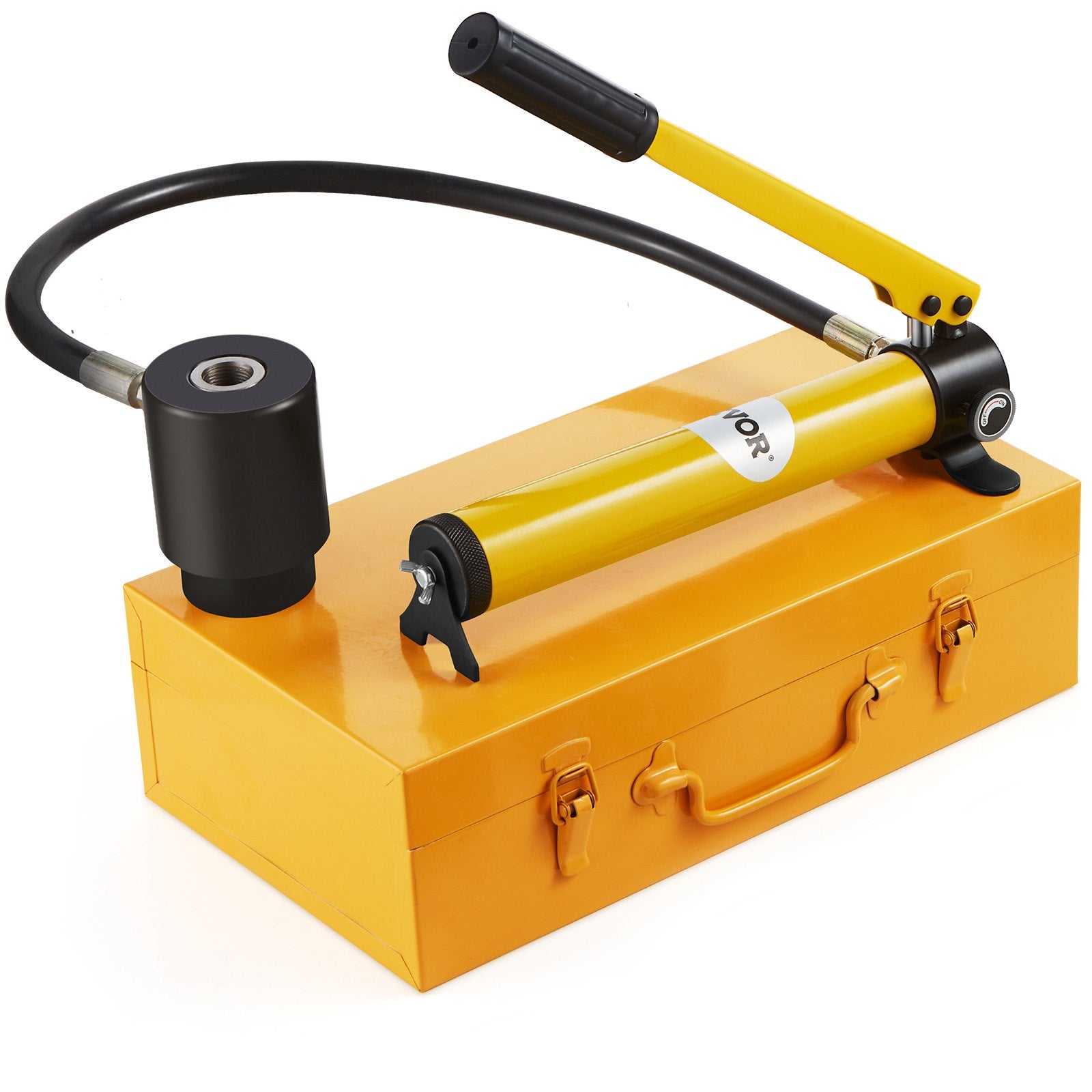 15 Ton Hydraulic Knockout Punch Kit, 1/2" to 4" Conduit Hole Cutter Set, KO Tool Kits with Puncher 10 Piece, V952-SD15T240CR2MM8SYBV0