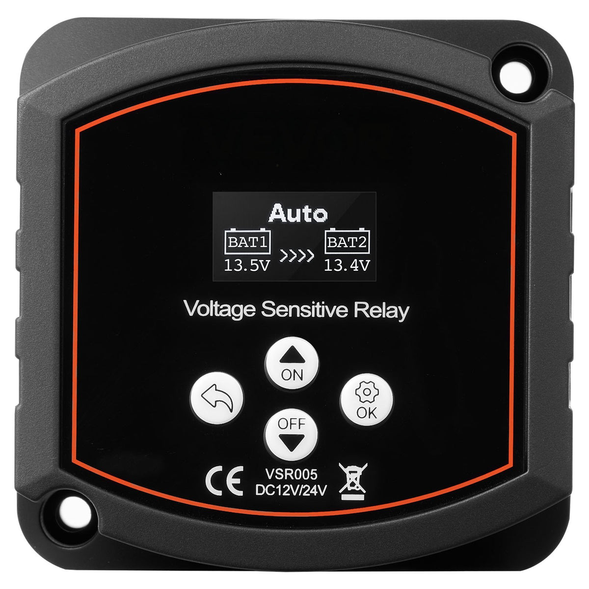 Dual Battery Isolator, 12V 300 Amp, Manual and Automatic VSR Voltage Sensitive Relay with LCD Screen, Smart V952-SDCGLJDQDJQS8Q4OL001V9
