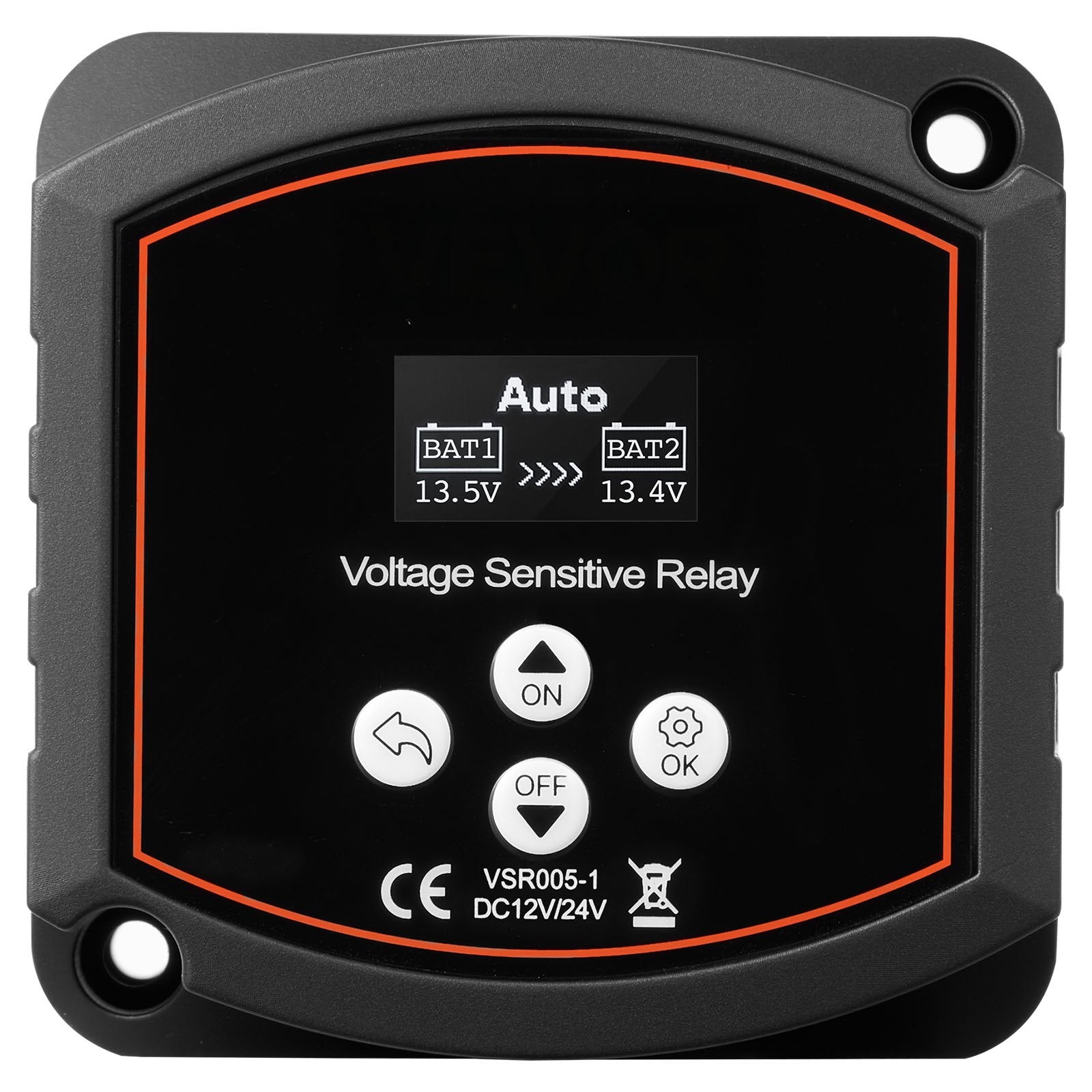 Dual Battery Isolator Kit, 12V 300 Amp, Manual and Automatic VSR Voltage Sensitive Relay with Voltmeter, LCD V952-SDCGLJDQTZQSNH3IF001V9