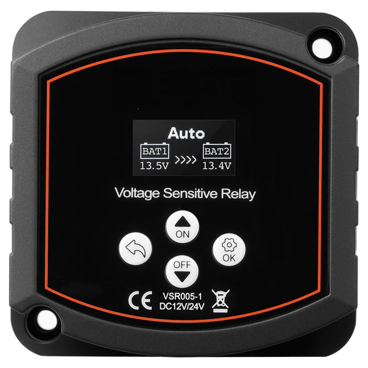 Dual Battery Isolator Kit, 12V 300 Amp, Manual and Automatic VSR Voltage Sensitive Relay with Voltmeter, LCD V952-SDCGLJDQTZQSNH3IF001V9