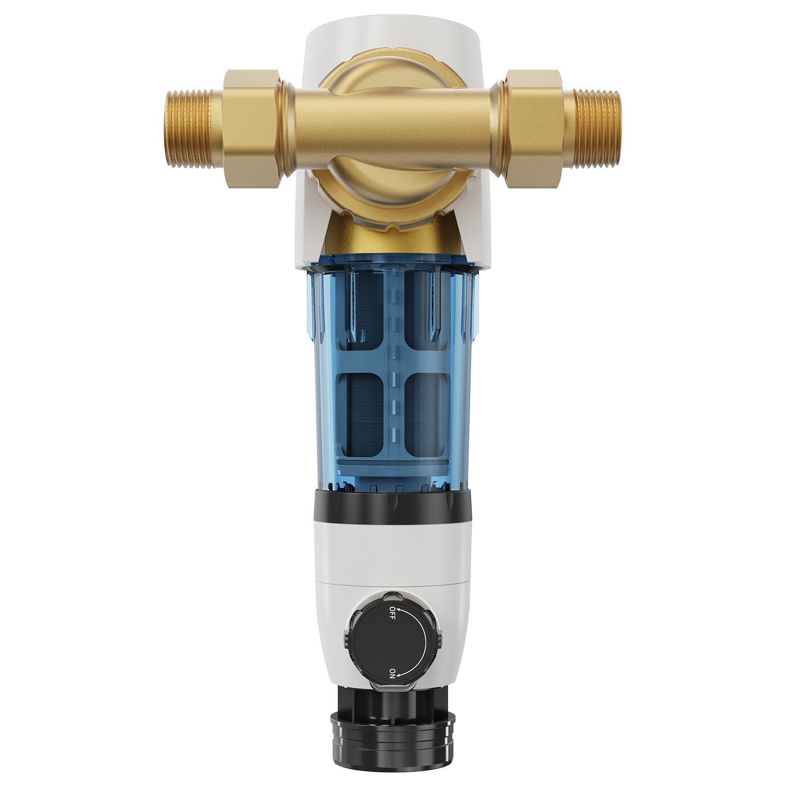 Spin Down Filter, 40 Micron Whole House Sediment Filter for Well Water, 3/4" G-M + 1" G-M, 4 T/H High Flow V952-SDCXQZSGLQFCTOJRXV0
