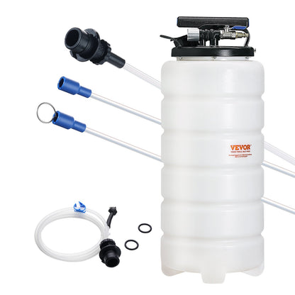 Fluid Extractor, 15 Liters Capacity, Pneumatic/Manual Oil Changer Vacuum Fluid Extractor with Dipstick and V952-SDCYQ15LQD20CAED3V0