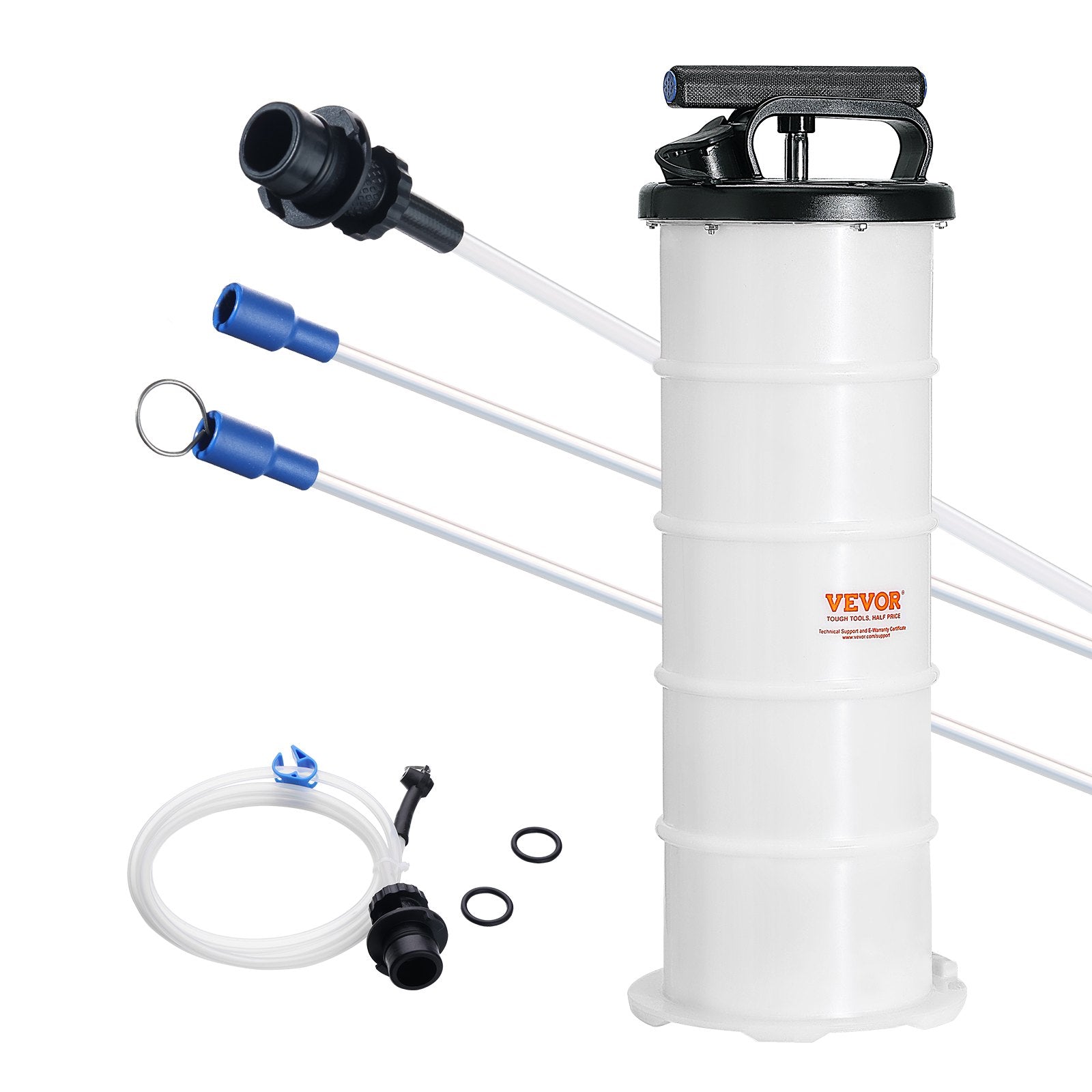 Fluid Extractor, 6.5 Liters Capacity, Manual Hand-Operated Oil Changer Vacuum Fluid Extractor with Dipstick V952-SDCYQ7LSD6128GIHSV0