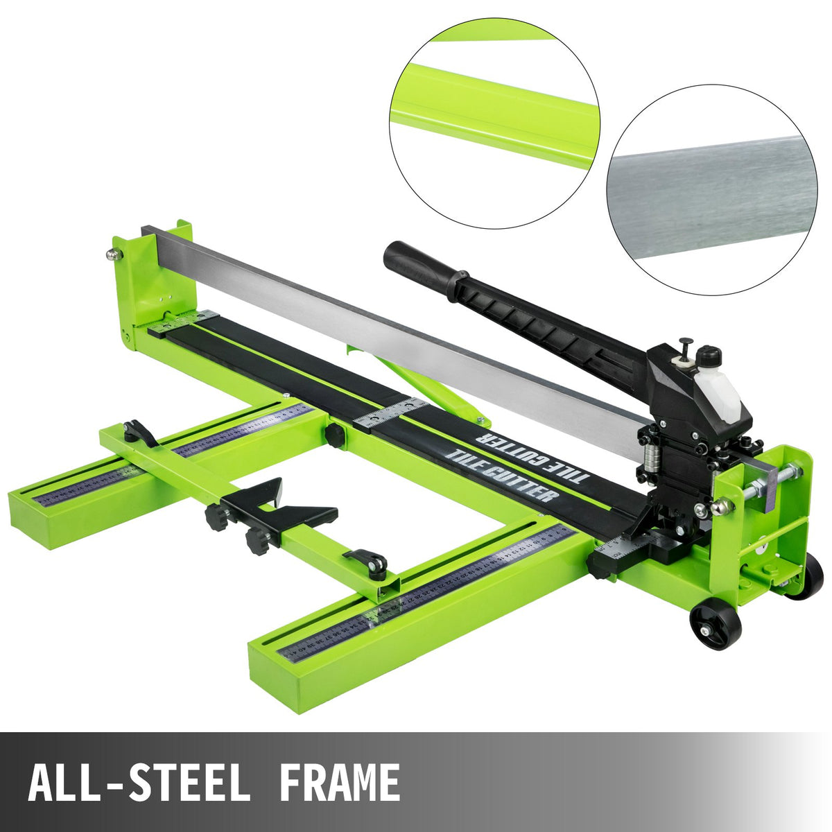 Tile Cutter 31.5 Inch Manual Tile Cutter 1.4 Inch Tile Cutting Machine Ceramic Porcelain Tile Cutter w/Laser V952-SDCZQGJE300-0.8M1V0