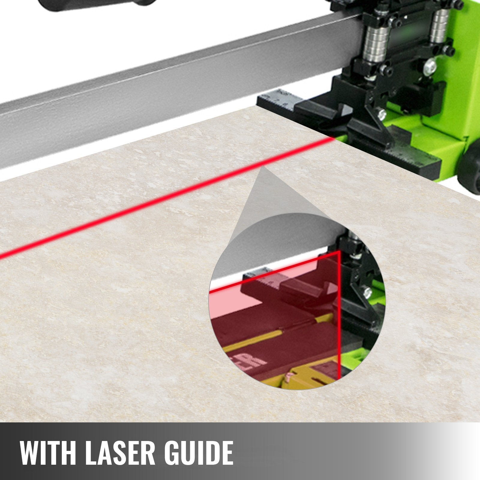 Tile Cutter 31.5 Inch Manual Tile Cutter 1.4 Inch Tile Cutting Machine Ceramic Porcelain Tile Cutter w/Laser V952-SDCZQGJE300-0.8M1V0