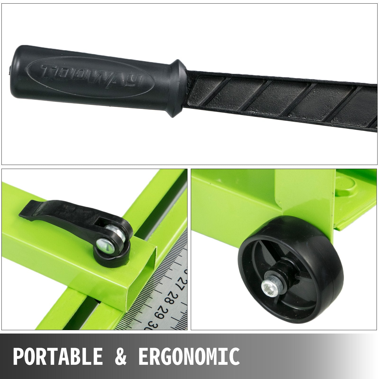 Tile Cutter 31.5 Inch Manual Tile Cutter 1.4 Inch Tile Cutting Machine Ceramic Porcelain Tile Cutter w/Laser V952-SDCZQGJE300-0.8M1V0