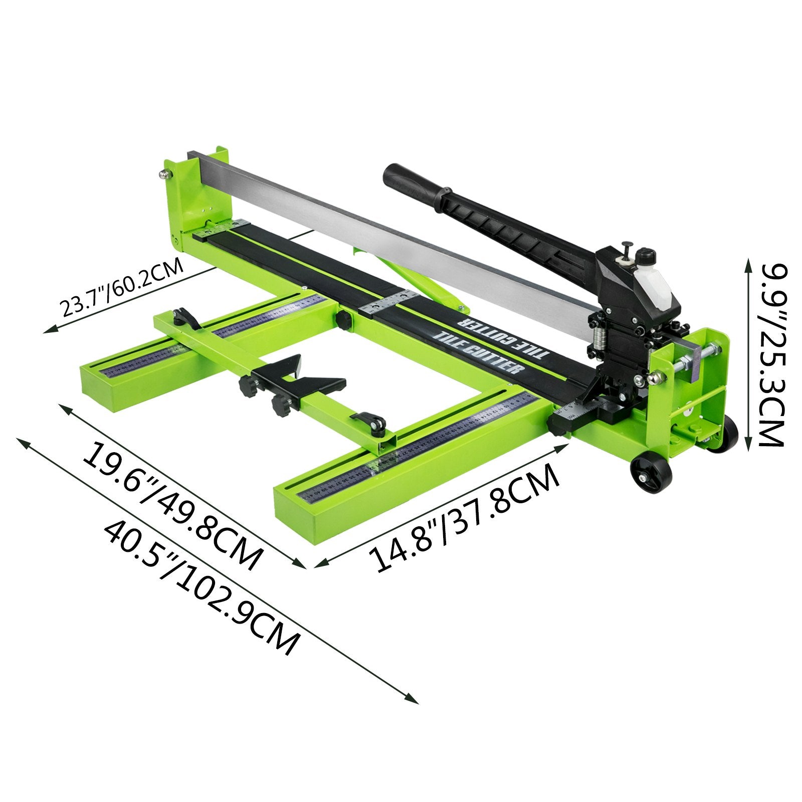 Tile Cutter 31.5 Inch Manual Tile Cutter 1.4 Inch Tile Cutting Machine Ceramic Porcelain Tile Cutter w/Laser V952-SDCZQGJE300-0.8M1V0