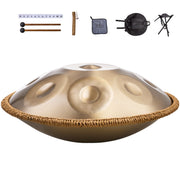 Handpan Drum 22 in 10 Notes D Minor Hand Drum Instrument with Mallet V952-SDG22INCH10YOXTG2V0