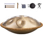 Handpan Drum 22 in 10 Notes D Minor Hand Drum Instrument with Mallet V952-SDG22INCH10YOXTG2V0