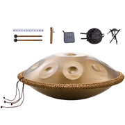 Handpan Drum 22 in 9 Notes D Minor Steel Hand Drum with Mallets for Adult V952-SDG22INCH9YDCVIEZV0